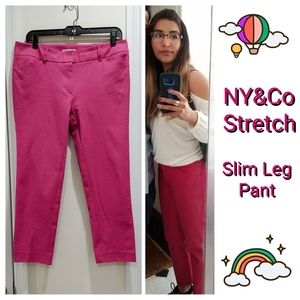 NY&Co Stretch Slim Leg Pant Pink